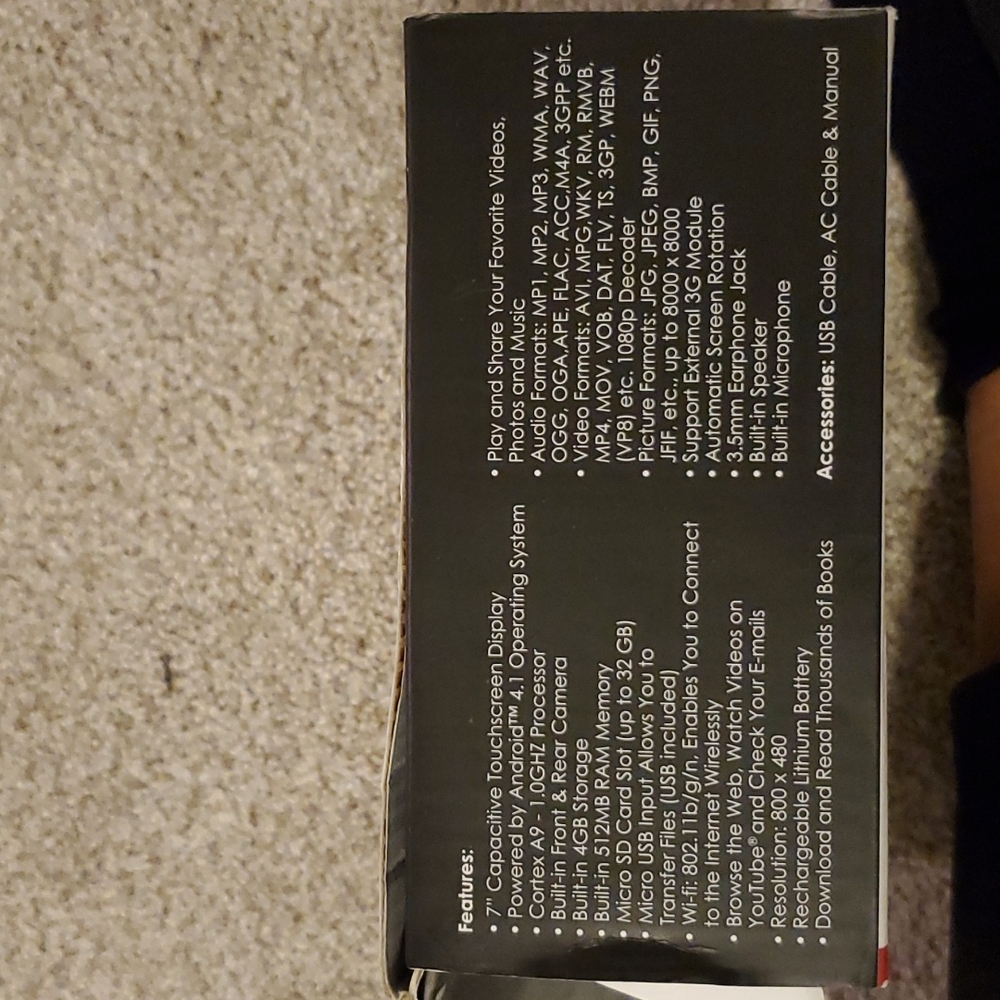SUPER SONIC 7" TABLET - Picture 7 of 8